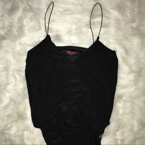Black Tank Top with Thin Straps